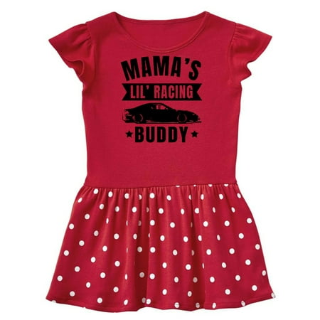 Inktastic Mamas Lil Racing Buddy Gift Baby Girl Dress