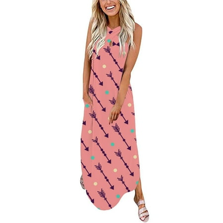 Leesechin Deals Womens Skirts Off Shoulder Summer V-Neck Sleeveless Printing Loose Vest Maxi Dress Long Dress+Pocket on Clearance
Leesechin Deals Womens Skirts Off Shoulder Summer V-Neck Sleeveless Printing Loose Vest Maxi Dress Long Dress+Pocket on Clearance
