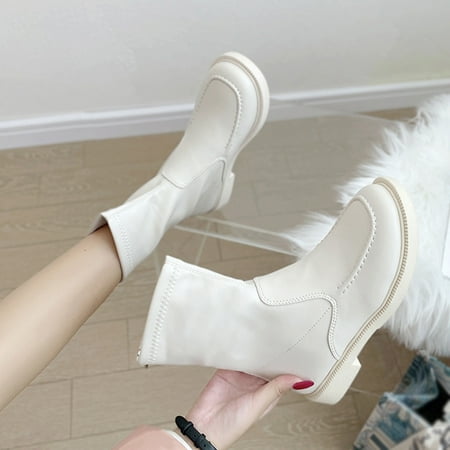 Gubotare Hiking Boots Women Women Ankle Booties Chelsea Comfortable Boots Slip On Winter Booties White 7
Gubotare Hiking Boots Women Women Ankle Booties Chelsea Comfortable Boots Slip On Winter Booties White 7