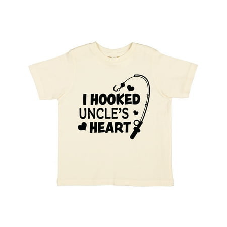 Inktastic I Hooked Uncle s Heart with Fishing Rod Gift Toddler Boy or Toddler Girl T-Shirt