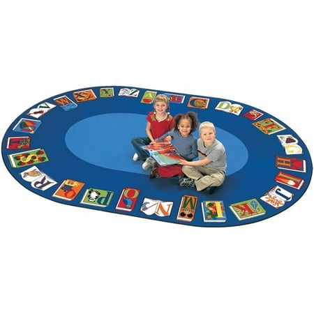 Carpets For Kids 2616 Reading by the Book 8. 25 ft. x 11. 67 ft. Oval Carpet