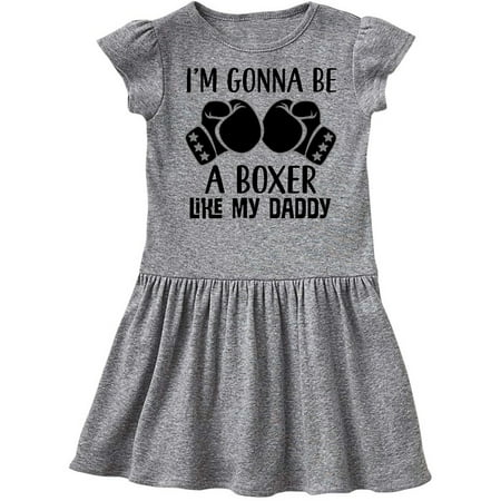 Inktastic Boxer Like Daddy Boxing Gift Toddler Girl Dress