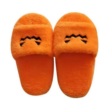 Home Slippers Pumpkin Female Home Interior Plush One-word Drag Flat Slippers
Home Slippers Pumpkin Female Home Interior Plush One-word Drag Flat Slippers