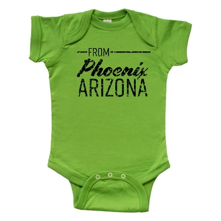 Inktastic From Phoenix Arizona in Black Distressed Text Gift Baby Boy or Baby Girl Bodysuit
Inktastic From Phoenix Arizona in Black Distressed Text Gift Baby Boy or Baby Girl Bodysuit