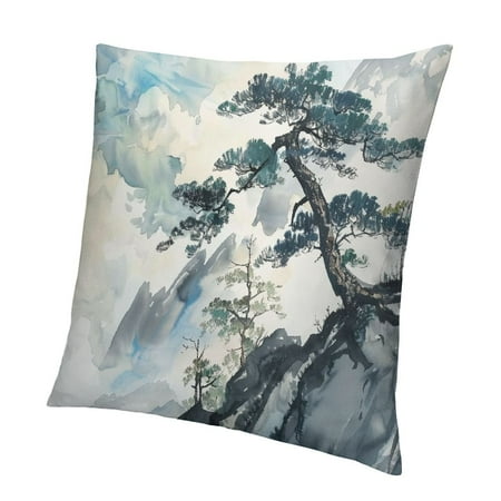 QCPP Pink Japanese Chinese Landscape China Ink Mountain Tree Garden Brush Short Plush Pillowcase 1PC Square High-Quality 24x24in
QCPP Pink Japanese Chinese Landscape China Ink Mountain Tree Garden Brush Short Plush Pillowcase 1PC Square High-Quality 24x24in