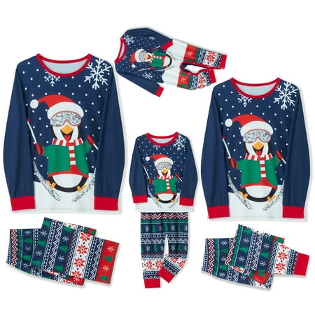 

FOCUSNORM Matching Family Pajamas Sets Christmas PJ s Jammies Matching Holiday Organic Cotton Pajamas Sleepwear for Family