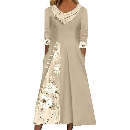 Ziloco Short Sleeve Round-Neck Mid-Calf Dress Corset Dress Fashion Women Summer Printing Causal V-Neck 1/2Sleeve Vacation Pockets Button Dress
Ziloco Short Sleeve Round-Neck Mid-Calf Dress Corset Dress Fashion Women Summer Printing Causal V-Neck 1/2Sleeve Vacation Pockets Button Dress