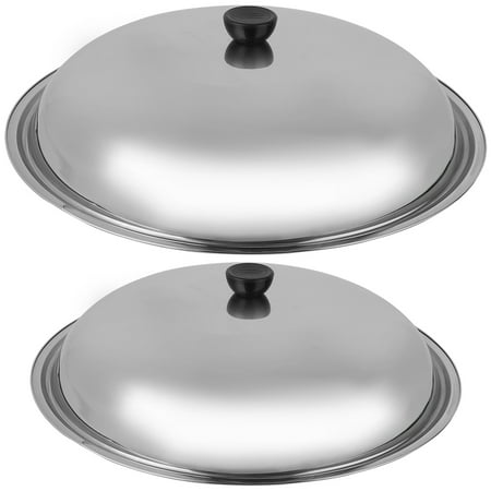BESTONZON 2Pcs Stainless Steel Pan Lid Round Pot Lid Frying Pan Cover Pot Pan Lid for Kitchen
BESTONZON 2Pcs Stainless Steel Pan Lid Round Pot Lid Frying Pan Cover Pot Pan Lid for Kitchen