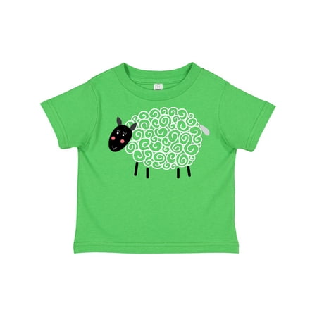 Inktastic Sheep Curly Wool Lamb Cute Gift Toddler Boy or Toddler Girl T-Shirt