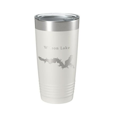 Wilson Lake Map Tumbler Travel Mug Insulated Laser Engraved Coffee Cup Kansas 20 oz White
Wilson Lake Map Tumbler Travel Mug Insulated Laser Engraved Coffee Cup Kansas 20 oz White