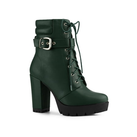 Allegra K Women s Platform Buckle Lace Up Chunky Heels Ankle Boots
Allegra K Women s Platform Buckle Lace Up Chunky Heels Ankle Boots