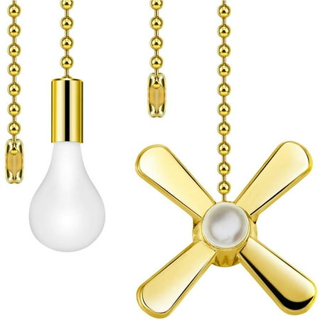 Morease Ceiling Fan Pull Chain Beaded Ball Extension Chains With Light Bulb And Fan Cord(Gold)
Morease Ceiling Fan Pull Chain Beaded Ball Extension Chains With Light Bulb And Fan Cord(Gold)