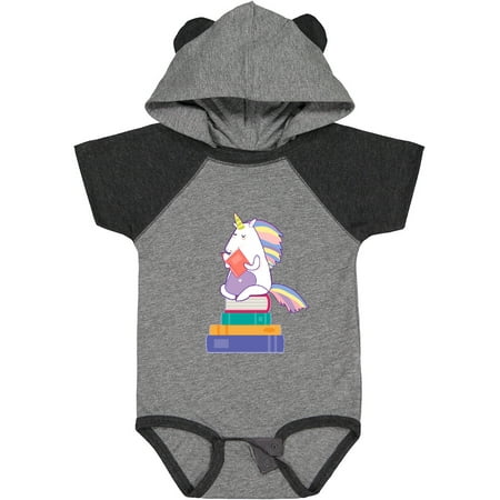 Inktastic Book Lovers Gifts Unicorn Librarian Gift Baby Girl Bodysuit