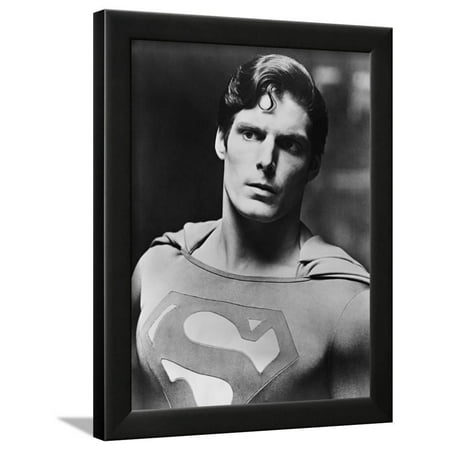 Christopher Reeve, Superman, the Movie, 1978 Framed Print Wall Art