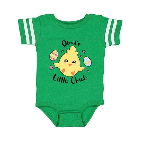Inktastic Happy Easter Oma s Little Chick Gift Baby Girl Bodysuit