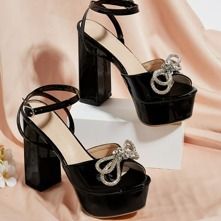 KINODAY Bow Block Heel Sandals - Ankle Strap Platform High Heels for Women - Perfect for Parties and Proms
KINODAY Bow Block Heel Sandals - Ankle Strap Platform High Heels for Women - Perfect for Parties and Proms