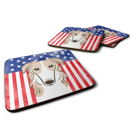 Carolines Treasures BB2158FC American Flag and Borzoi Foam Coaster Set of 4 3 1/2 x 3 1/2 multicolor
Carolines Treasures BB2158FC American Flag and Borzoi Foam Coaster Set of 4 3 1/2 x 3 1/2 multicolor