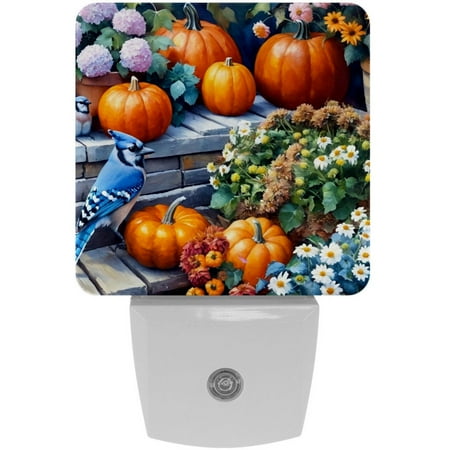 LED Night Light Lamp with Smart Sensor Dusk to Dawn Sensor 2-Pack for Bedroom Bathroom Hallway White 0.5W Plug-in Retro Garden Pumpkin Bird Fall
LED Night Light Lamp with Smart Sensor Dusk to Dawn Sensor 2-Pack for Bedroom Bathroom Hallway White 0.5W Plug-in Retro Garden Pumpkin Bird Fall