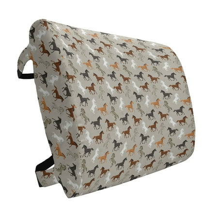 Horses Lumbar Pillow Abstract Stallions Simple Design Animals Galloping Curvet Illustration Soft Back Cushion for Office Chairs with Adjustable Straps 14 x 13 Multicolor by Ambesonne
Horses Lumbar Pillow Abstract Stallions Simple Design Animals Galloping Curvet Illustration Soft Back Cushion for Office Chairs with Adjustable Straps 14 x 13 Multicolor by Ambesonne
