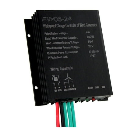 BSTHOE 600W 24V Waterproof wind charge controller for 24V wind turbines up to 600W