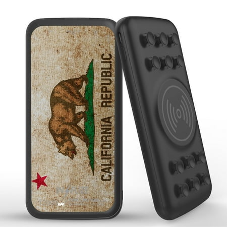 INFUZE Qi Wireless Portable Charger for OnePlus 9 External Battery (12000 mAh 18W Power Delivery USB-C/USB-A 3.0 Ports Suction Cups) with Touch Tool - California Bear Flag
INFUZE Qi Wireless Portable Charger for OnePlus 9 External Battery (12000 mAh 18W Power Delivery USB-C/USB-A 3.0 Ports Suction Cups) with Touch Tool - California Bear Flag