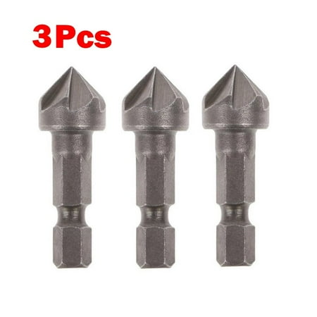 BAMILL 3pcs Hex Shank 5 Flute Chamfering Tool Woodworking Hole Opener Countersink Drill
BAMILL 3pcs Hex Shank 5 Flute Chamfering Tool Woodworking Hole Opener Countersink Drill