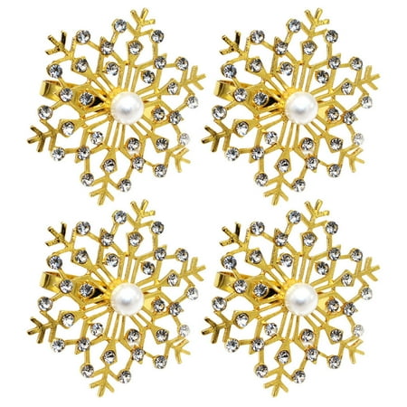 4pcs Christmas Rhinestone Snowflake Napkin Rings Pearl Napkin Rings Dining Table Napkin Rings
4pcs Christmas Rhinestone Snowflake Napkin Rings Pearl Napkin Rings Dining Table Napkin Rings