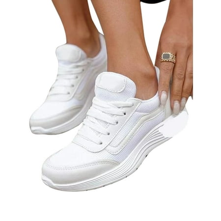 UKAP Ladies Lightweight Trainers Walking Running Shoes Outdoor Lace Up Sport White 5
UKAP Ladies Lightweight Trainers Walking Running Shoes Outdoor Lace Up Sport White 5