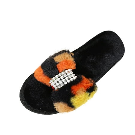 Youmylove Women Slippers Fashion Rhinestone Plush Shoes Bowknot Plush Warm Colorful-block Slippers Comfort Cozy Leisure Daily Walking
Youmylove Women Slippers Fashion Rhinestone Plush Shoes Bowknot Plush Warm Colorful-block Slippers Comfort Cozy Leisure Daily Walking