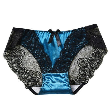CLZOUD Underwear for Women Lace Lace Underwear for Women Retro Satin Hollowed Out Transparent Mesh Seamless Waist Pack Triangle Pants Women Underwear L
CLZOUD Underwear for Women Lace Lace Underwear for Women Retro Satin Hollowed Out Transparent Mesh Seamless Waist Pack Triangle Pants Women Underwear L