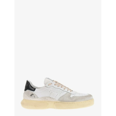 MAN Leather sneakers with iconic logo label on the front