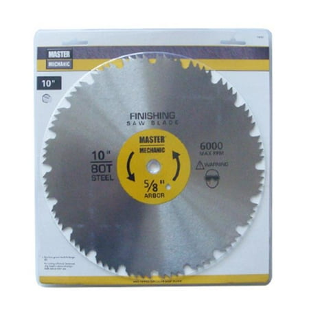 Disston 118760 10 in. Master Mechanic Combination Steel Blade 80 Tooth