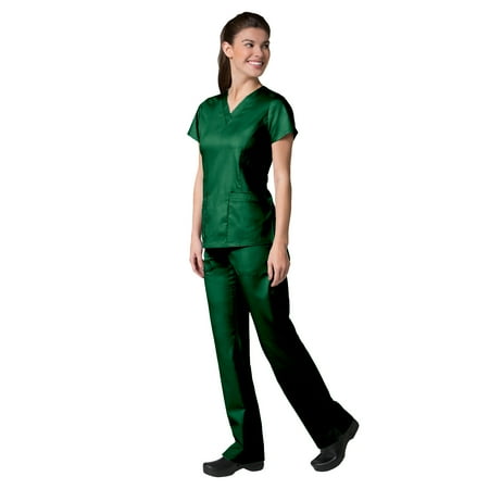 Maevn Eon Women s V-Neck Pocket Top & Full Elastic Zipper Pocket Cargo Pant Scrub Set
Maevn Eon Women s V-Neck Pocket Top & Full Elastic Zipper Pocket Cargo Pant Scrub Set