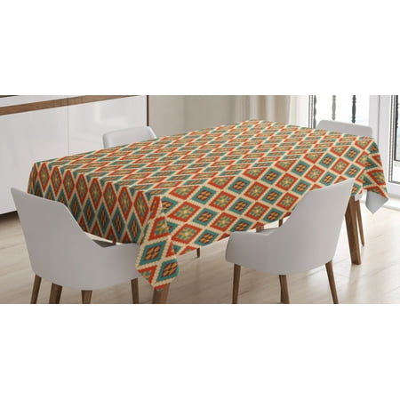 Mexican Tablecloth Colorful Ethnic Pattern Retro Colors Checkered Pattern Geometric Indigenous Details Rectangular Table Cover for Dining Room Kitchen 60 X 84 Inches Multicolor by Ambesonne
Mexican Tablecloth Colorful Ethnic Pattern Retro Colors Checkered Pattern Geometric Indigenous Details Rectangular Table Cover for Dining Room Kitchen 60 X 84 Inches Multicolor by Ambesonne