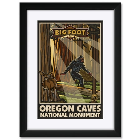 Oregon Caves National Monument Big Foot Country Framed & Matted Art Print by Paul A. Lanquist. Print Size: 12" x 18" Framed Art Size: 18" x 24"