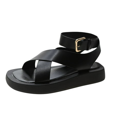 HSMQHJWE Black Sandals Womens Wedge Platform Sandals Cross Strap Ankle Buckle Open Toe Slingback Summer Sandals
HSMQHJWE Black Sandals Womens Wedge Platform Sandals Cross Strap Ankle Buckle Open Toe Slingback Summer Sandals