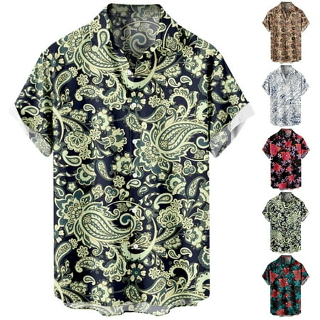Adult Casual Short Sleeve Tees Tropical Funky Clothes for Teen and Adult