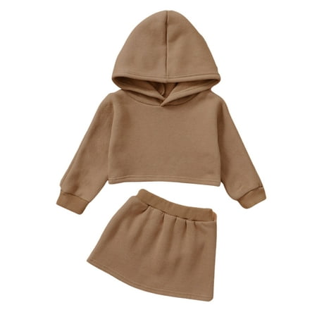 IZhansean Toddler Baby Girl Tracksuit Long Sleeve Hooded Pullover Tops + Mini Skirt 2Pcs Autumn Clothing Brown 1-2 Years
IZhansean Toddler Baby Girl Tracksuit Long Sleeve Hooded Pullover Tops + Mini Skirt 2Pcs Autumn Clothing Brown 1-2 Years
