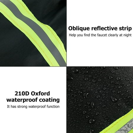 Outside Tap Cover Large Thermal Insulated Faucet Jacket Protector with Reflective Strip Tap Protector From Frost for The Winter Waterproof Garden Tap Jacket Protector Outdoor Tap Cover From Freezing
Outside Tap Cover Large Thermal Insulated Faucet Jacket Protector with Reflective Strip Tap Protector From Frost for The Winter Waterproof Garden Tap Jacket Protector Outdoor Tap Cover From Freezing