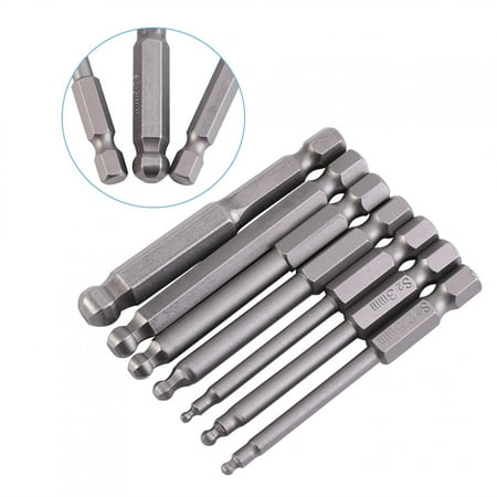 HERCHR 7Pcs 1/4 Hex Shank 2/2.5/3/4/5/6/8mm 65mm Magnetic Ball Screwdriver Bits Ball Screwdriver Bits Magnetic Ball Screwdriver Bit Set
HERCHR 7Pcs 1/4 Hex Shank 2/2.5/3/4/5/6/8mm 65mm Magnetic Ball Screwdriver Bits Ball Screwdriver Bits Magnetic Ball Screwdriver Bit Set
