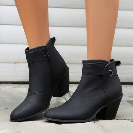 Akiihool Women s Ankle Boots & Booties Womens Pointed Toe Stacked Mid Heel Ankle Boots Strap shoes (Black 8)
Akiihool Women s Ankle Boots & Booties Womens Pointed Toe Stacked Mid Heel Ankle Boots Strap shoes (Black 8)