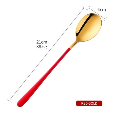 1PCS Stainless Steel Korea Gold Plated Soup Spoons Colorful Long Handle Coffee Ice Cream Dessert Dinner Spoons Dinnerware Scoop
1PCS Stainless Steel Korea Gold Plated Soup Spoons Colorful Long Handle Coffee Ice Cream Dessert Dinner Spoons Dinnerware Scoop
