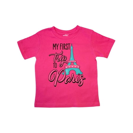 Inktastic My First Trip to Paris Gift Toddler Boy or Toddler Girl T-Shirt