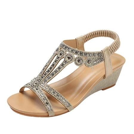 Jungdeepe Wedge Rhinestone Sandals For Women Summer Fashion Comfortable Elastic Born Sandals for Women 7 Womens Slide Sandals Size 6 Traffic Sandals for Women Summer Beach for Women Sandals Lace up
Jungdeepe Wedge Rhinestone Sandals For Women Summer Fashion Comfortable Elastic Born Sandals for Women 7 Womens Slide Sandals Size 6 Traffic Sandals for Women Summer Beach for Women Sandals Lace up