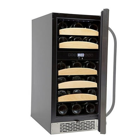 Whynter 28 Bottle Dual Zone Built-In Wine Cooler