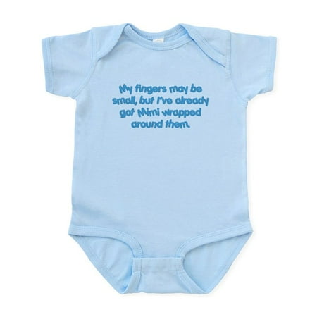 CafePress - Mimi s Wrapped (Blue) Infant Bodysuit - Baby Light Bodysuit Size Newborn - 24 Months
CafePress - Mimi s Wrapped (Blue) Infant Bodysuit - Baby Light Bodysuit Size Newborn - 24 Months