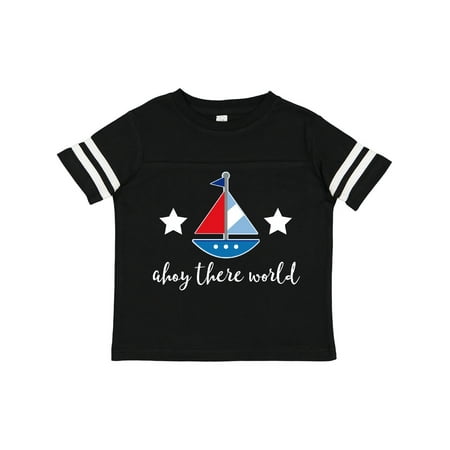 Inktastic Nautical Baby Boy Ahoy Sailboat Gift Toddler Boy Girl T-Shirt 
Inktastic Nautical Baby Boy Ahoy Sailboat Gift Toddler Boy Girl T-Shirt