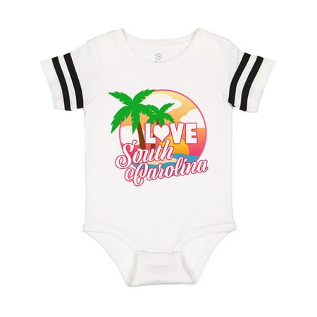 Inktastic I Love South Carolina with Ocean and Palm Trees Gift Baby Boy or Baby Girl Bodysuit
Inktastic I Love South Carolina with Ocean and Palm Trees Gift Baby Boy or Baby Girl Bodysuit