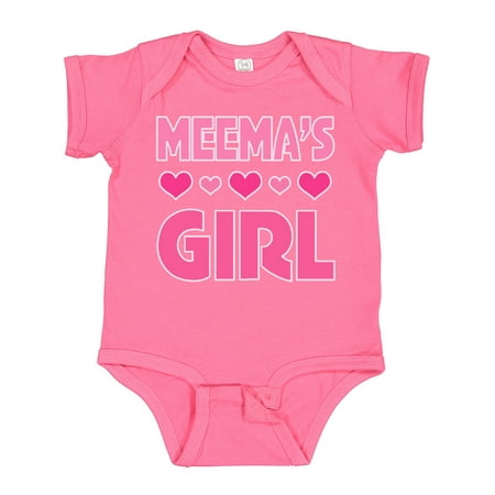 Inktastic Meema Girl Granddaughter Gift Baby Girl Bodysuit
