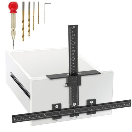 Cabinet Hardware Jig Aluminum Alloy Template Tool for Installing Door Closet Handles Knobs
Cabinet Hardware Jig Aluminum Alloy Template Tool for Installing Door Closet Handles Knobs